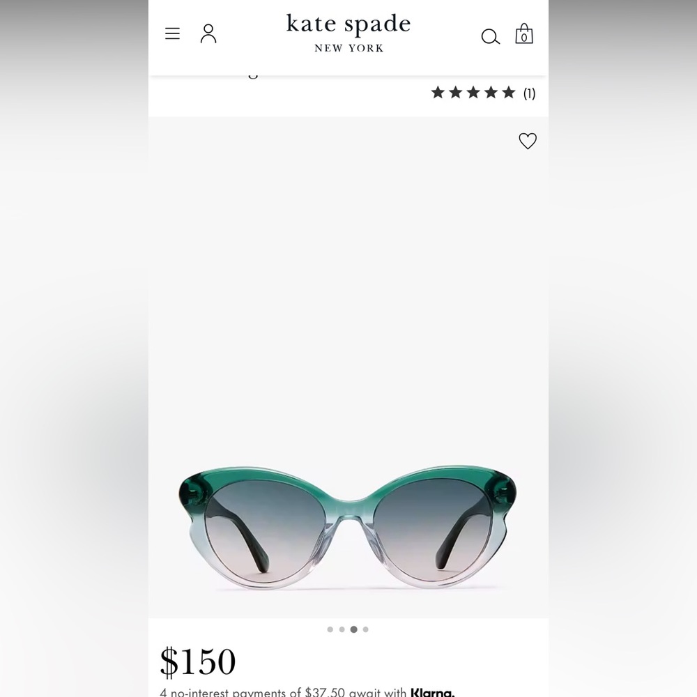 Kate Spade Elina Sunglasses, New with box